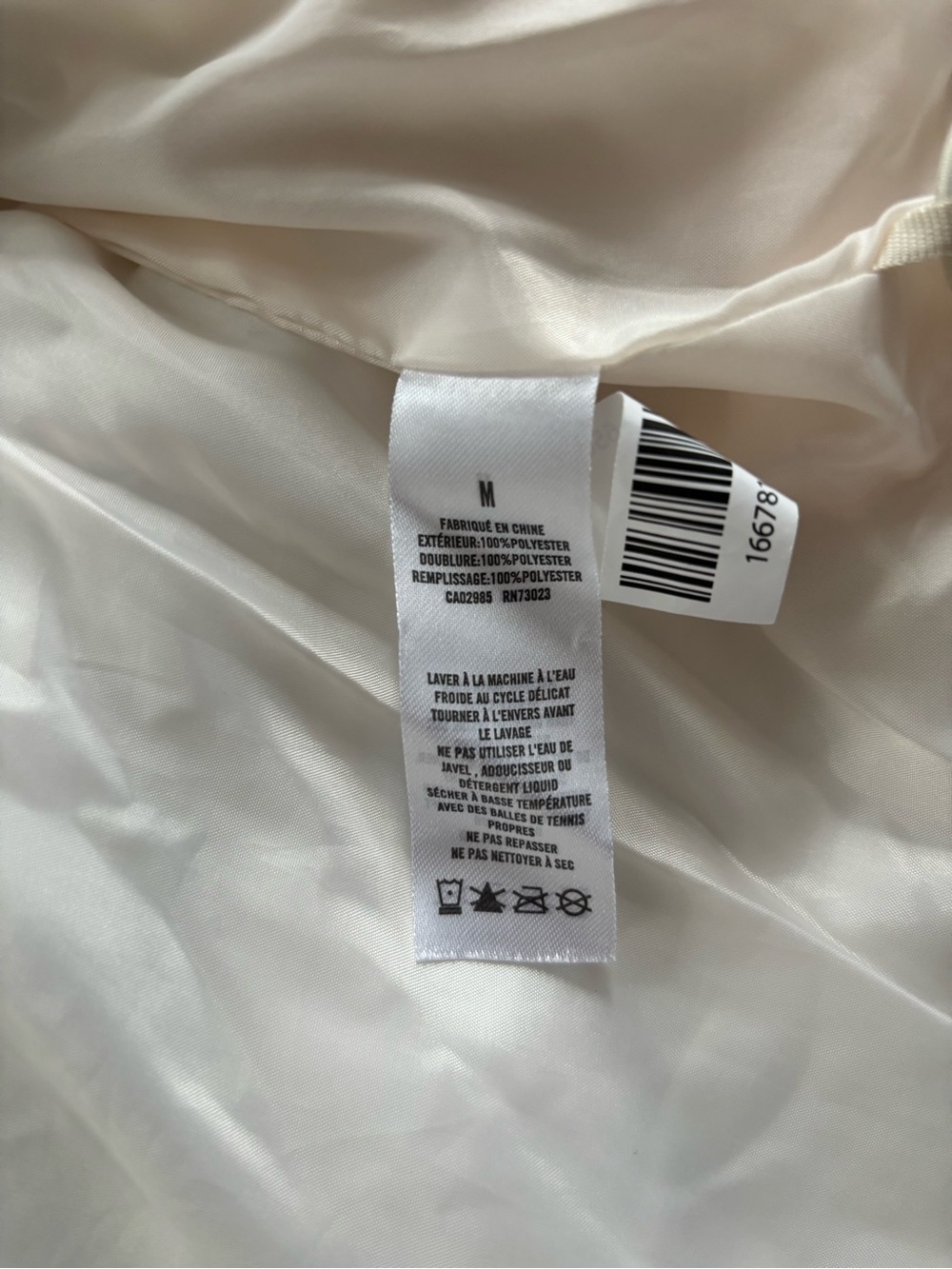 Size Medium Aeropostale white puffer vest - Picture 6 of 8